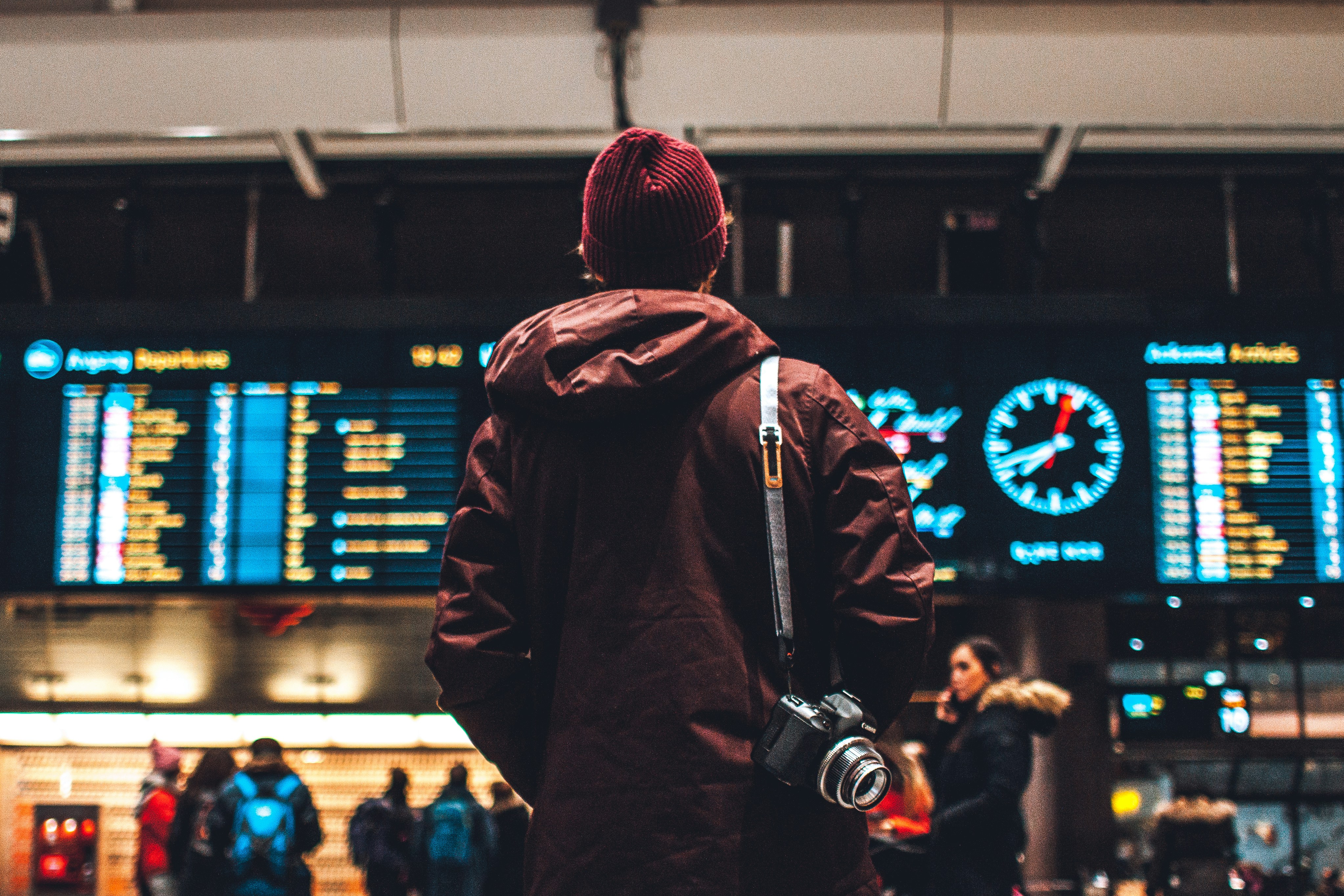 traveler at airport